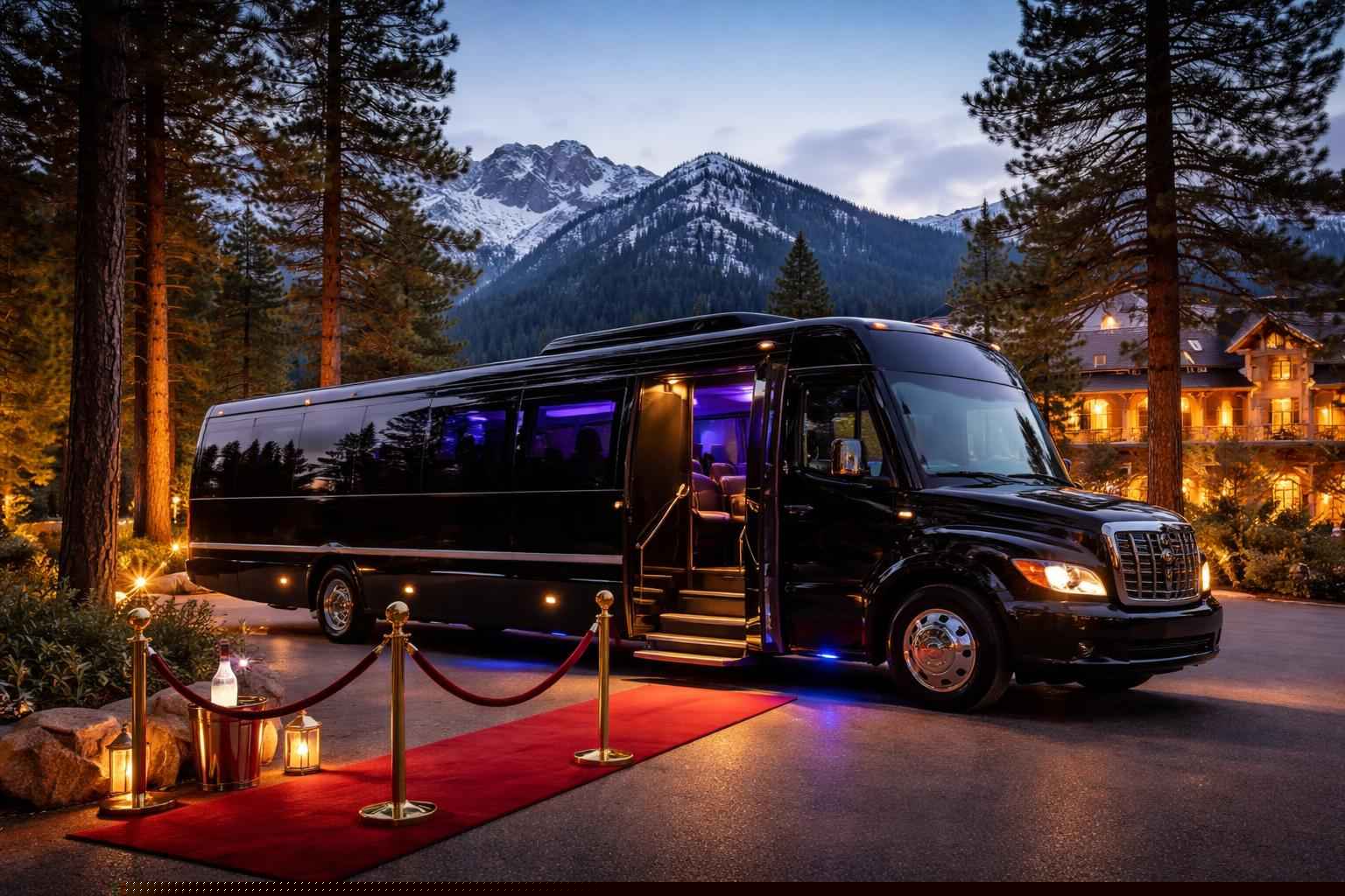 Limo Bus Rental In Alpine California Alpine California Limo Bus Service