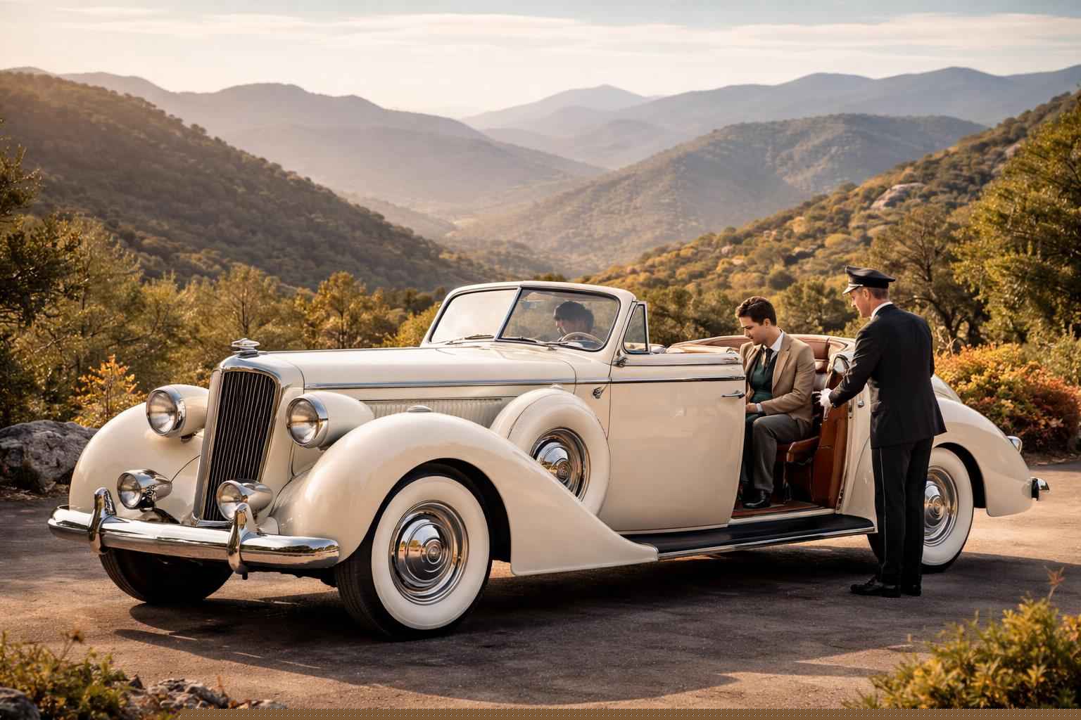 Antique Vehicle Rental Services With Driver In Alpine California