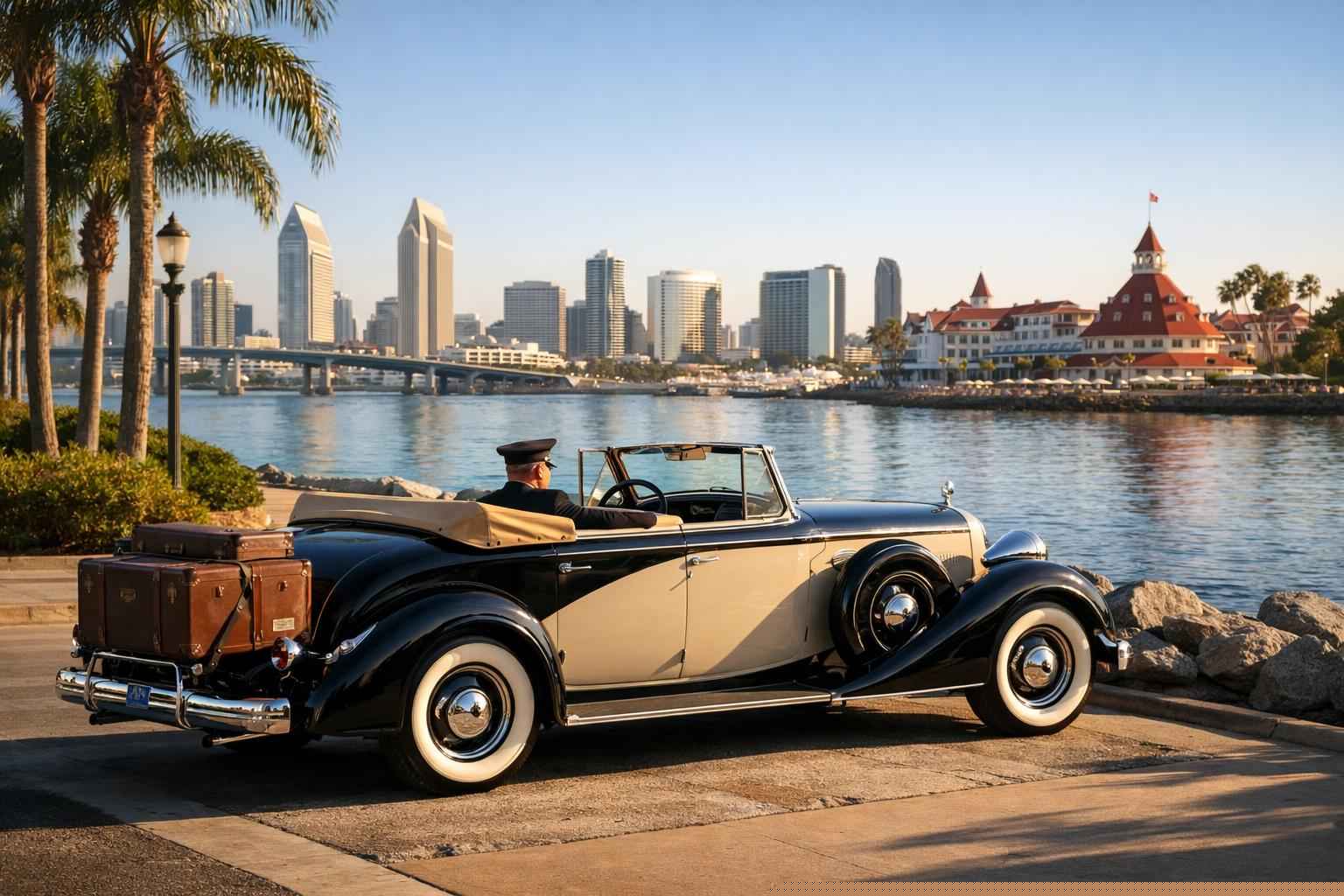 Antique Vehicle Rental With Driver Prices In Coronado Ca