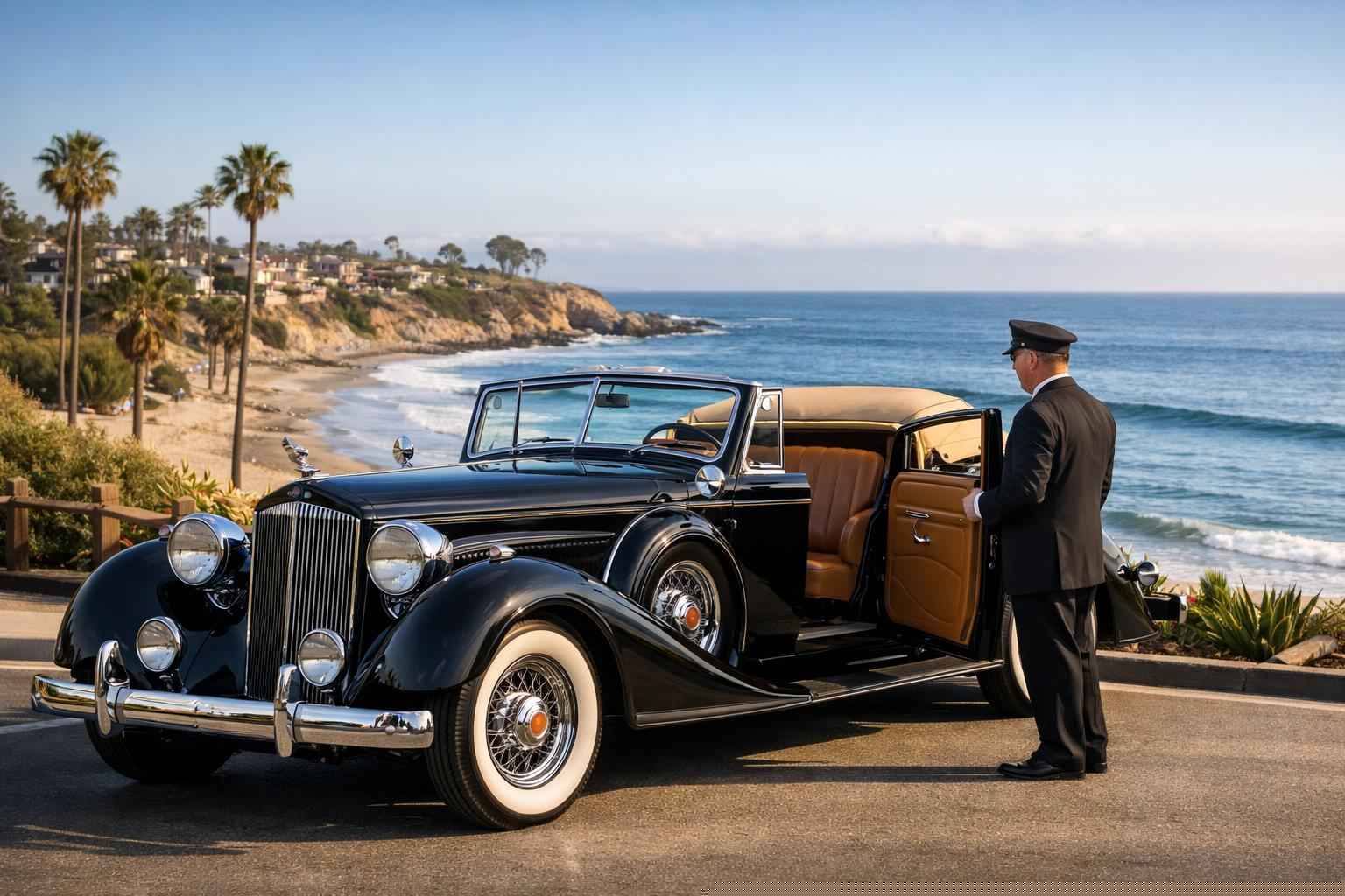 Antique Vehicle Rental With Driver Services In Carlsbad California