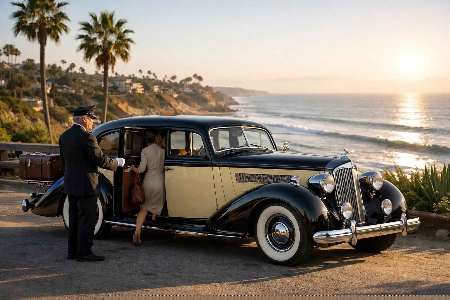 Antique Vehicle Rental With Driver Services In Encinitas California