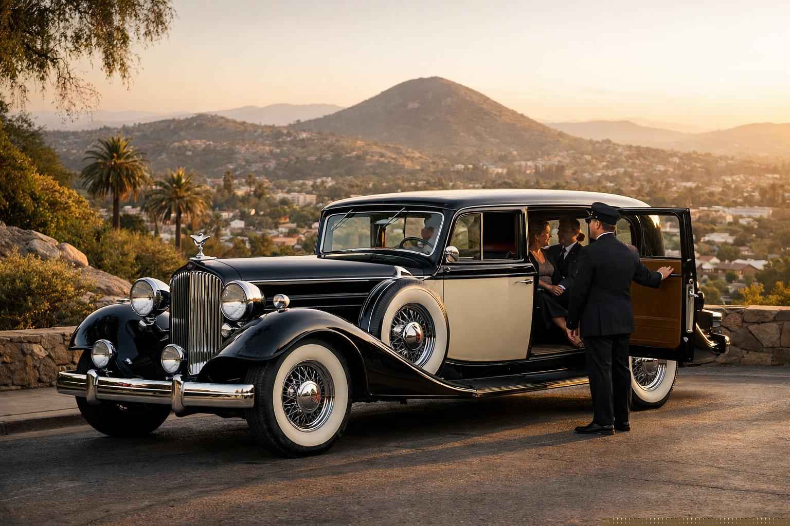Antique Vehicle Rental With Driver Services In La Mesa California