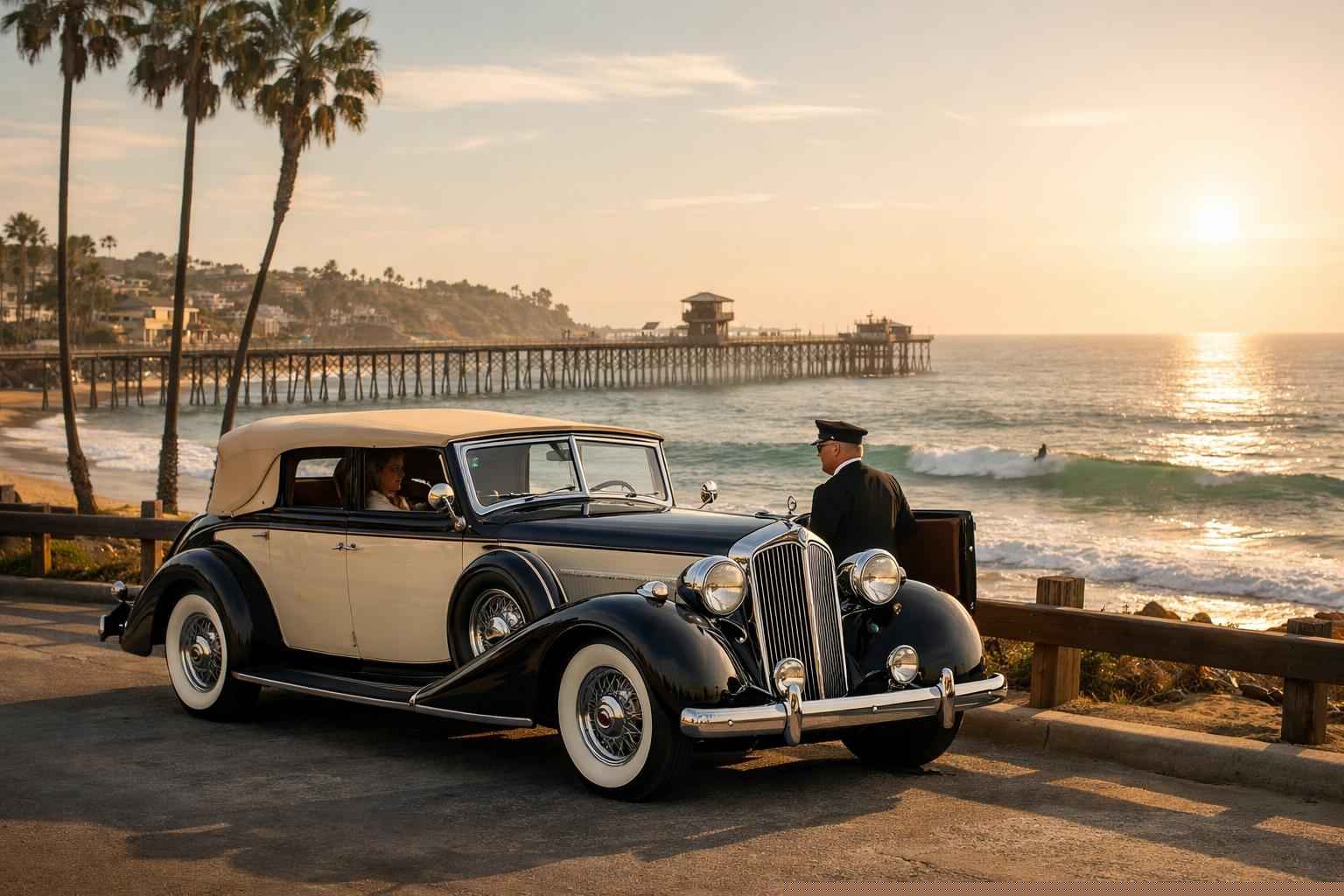 Antique Vehicle Rental With Driver Services In Oceanside California