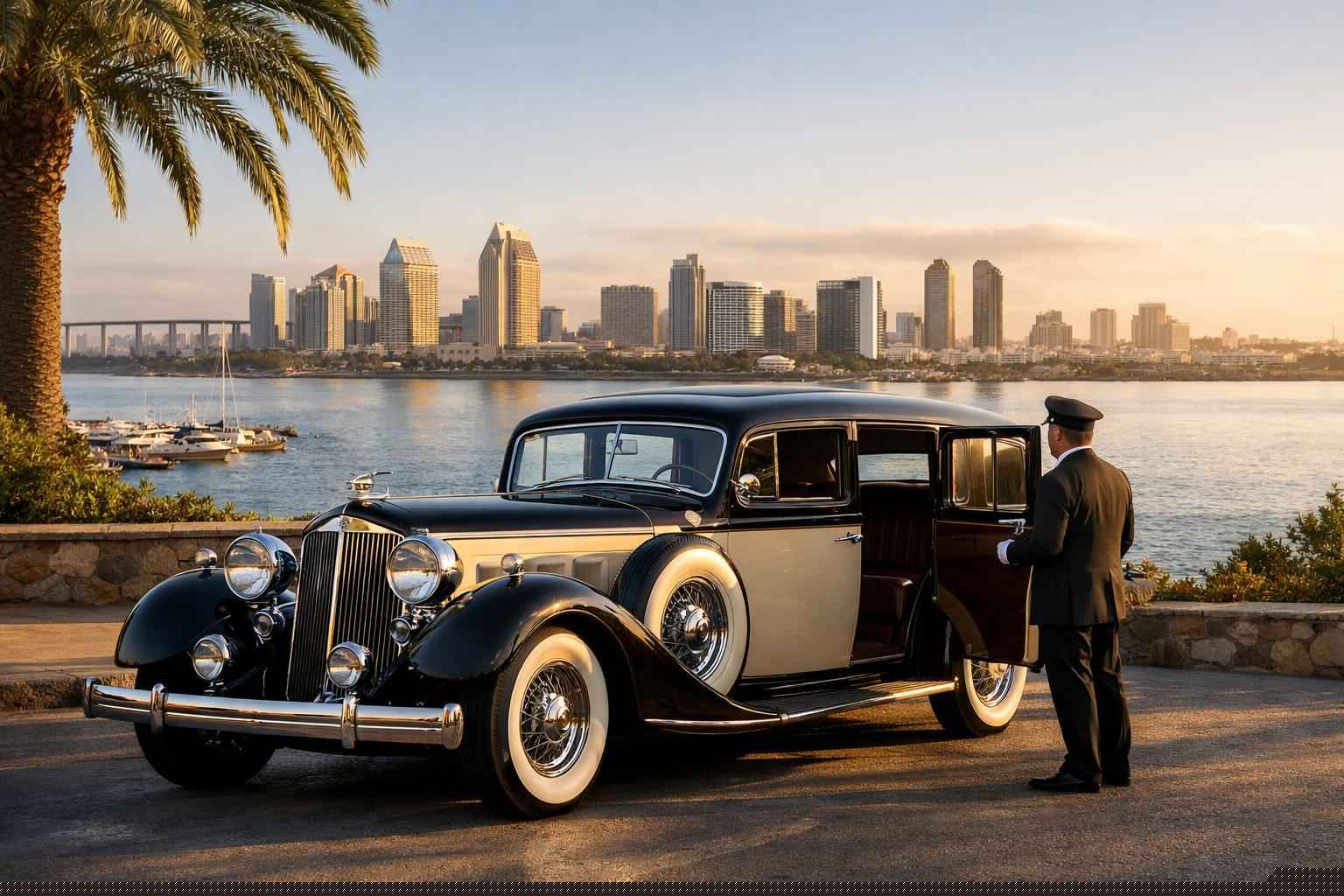 Antique Vehicle Rental With Driver Services In San Diego California