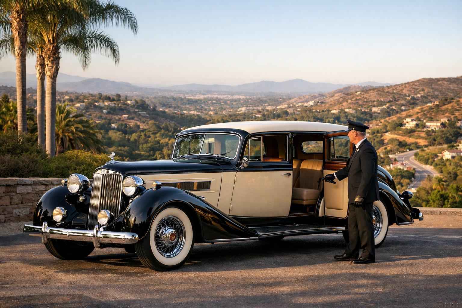 Antique Vehicle Rental With Driver Services In Vista California
