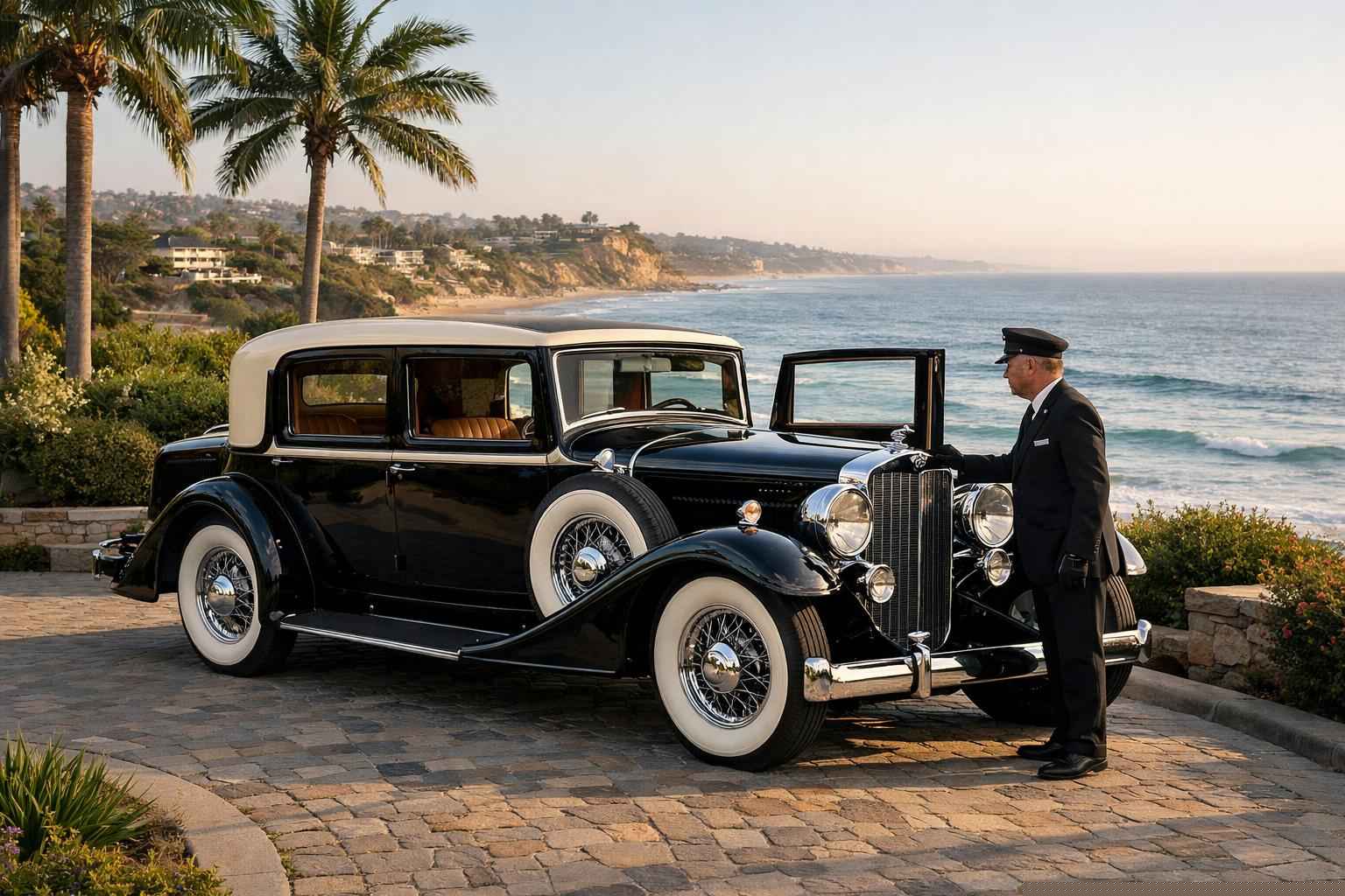 Antique Vehicle Service With Driver Del Mar Ca