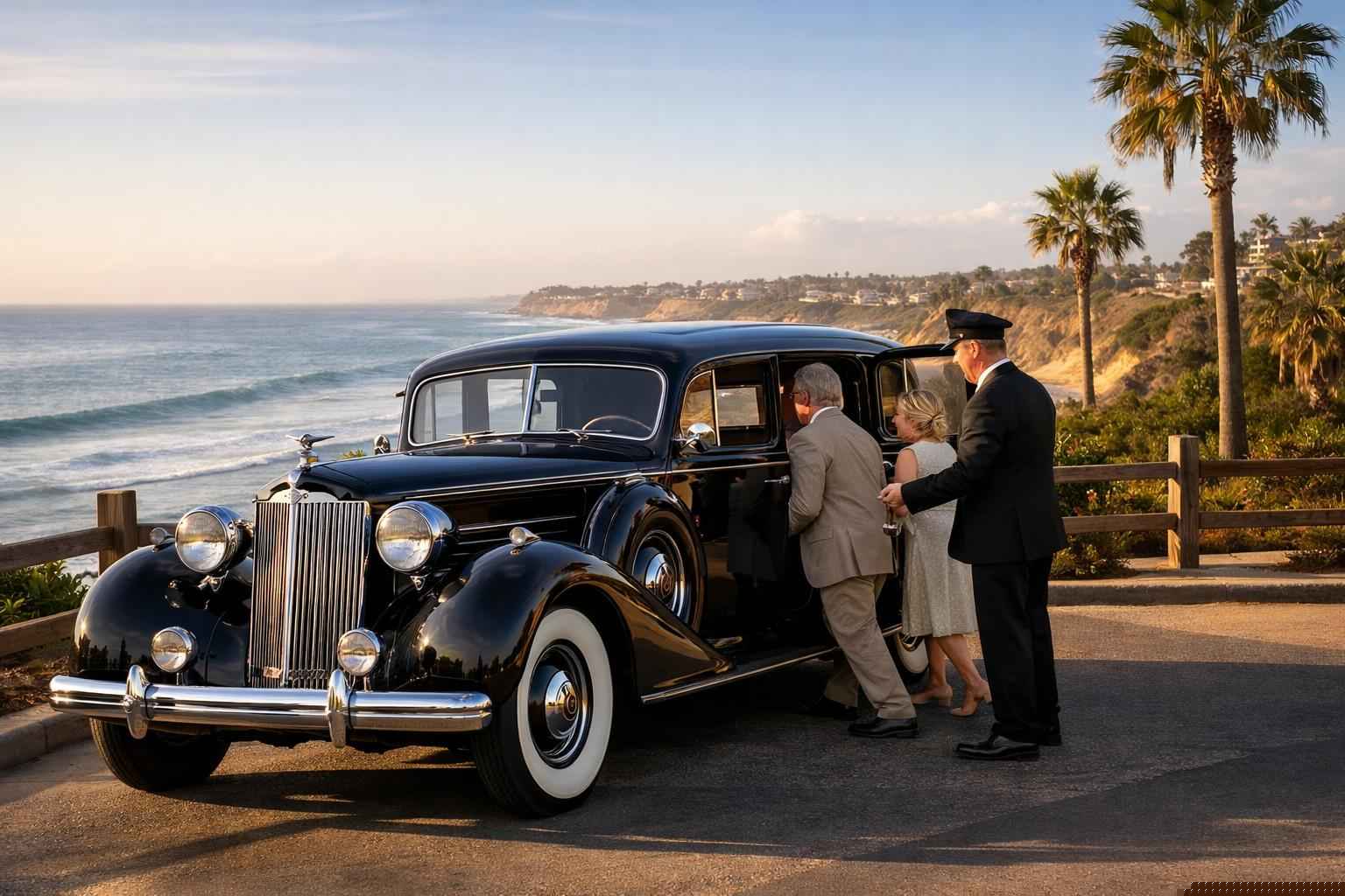 Antique Vehicle Service With Driver Encinitas Ca