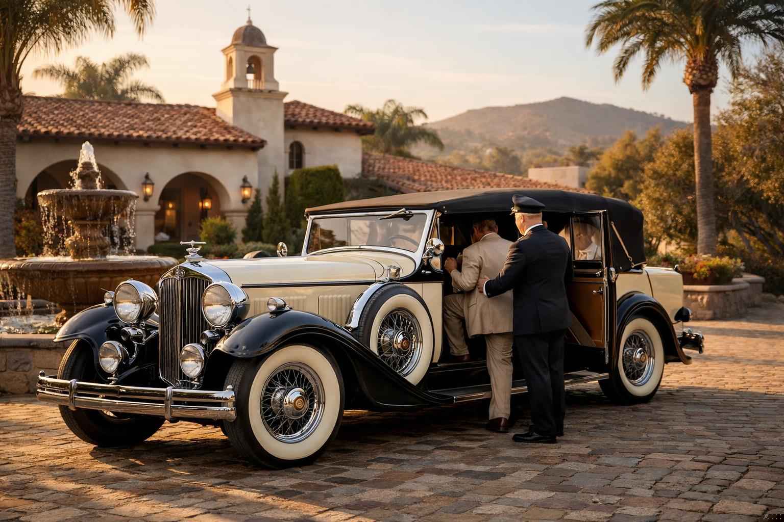Antique Vehicle Service With Driver Rancho Santa Fe Ca
