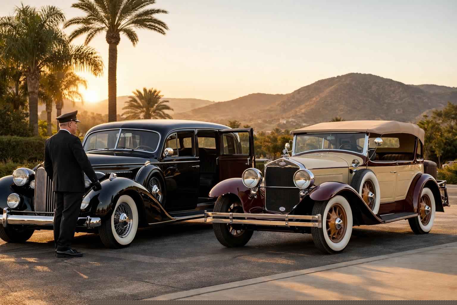 Antique Vehicles With Driver In El Cajon California