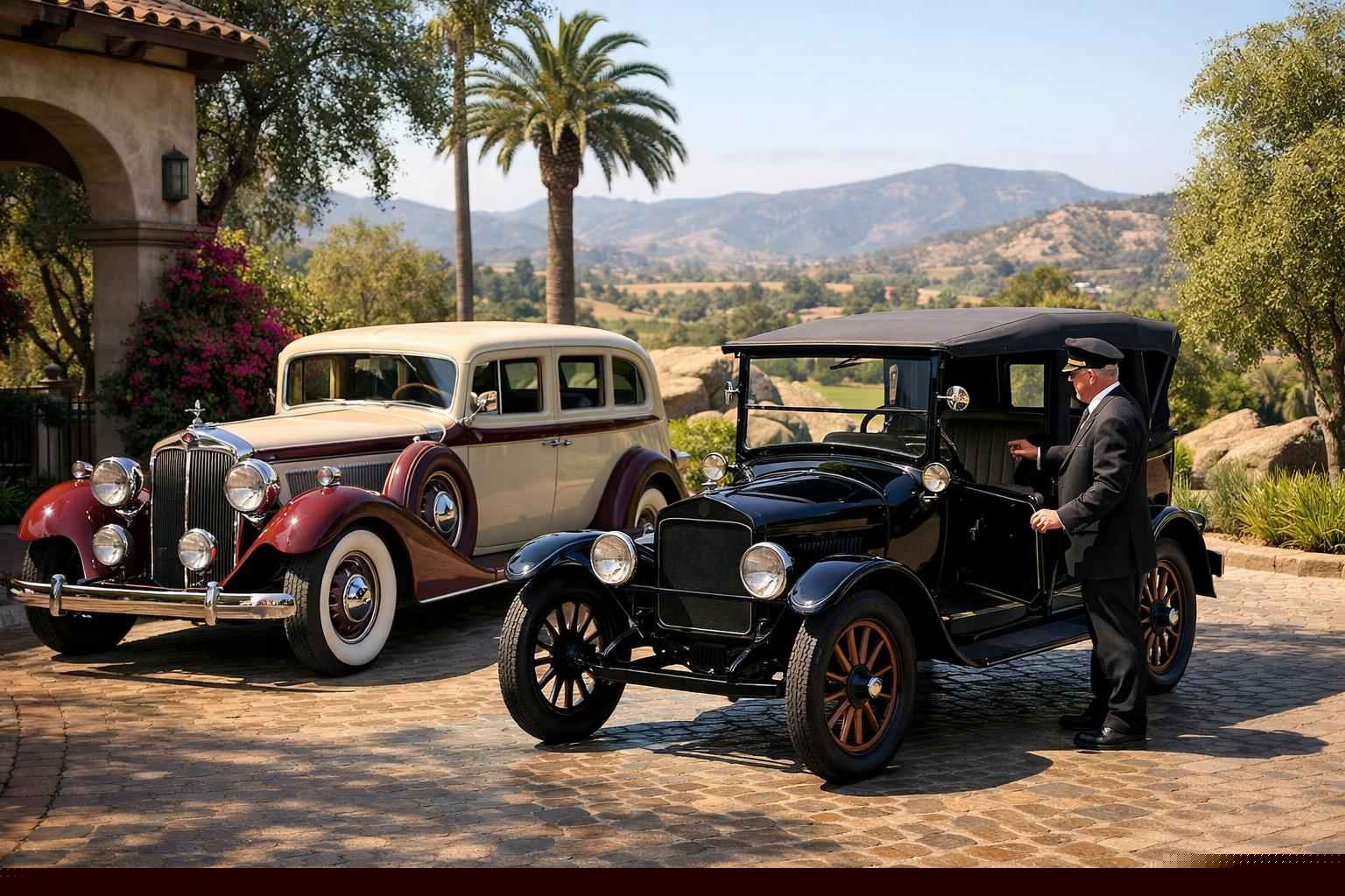 Antique Vehicles With Driver In Escondido California