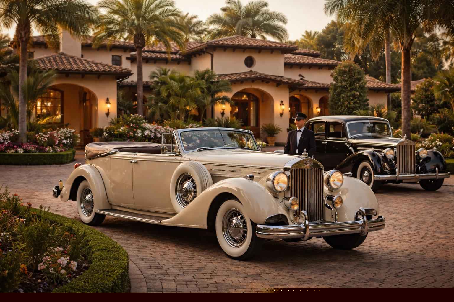 Antique Vehicles With Driver In Fairbanks Ranch Ca