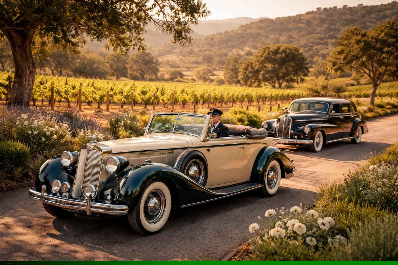 Antique Vehicles With Driver In Hidden Meadows Ca