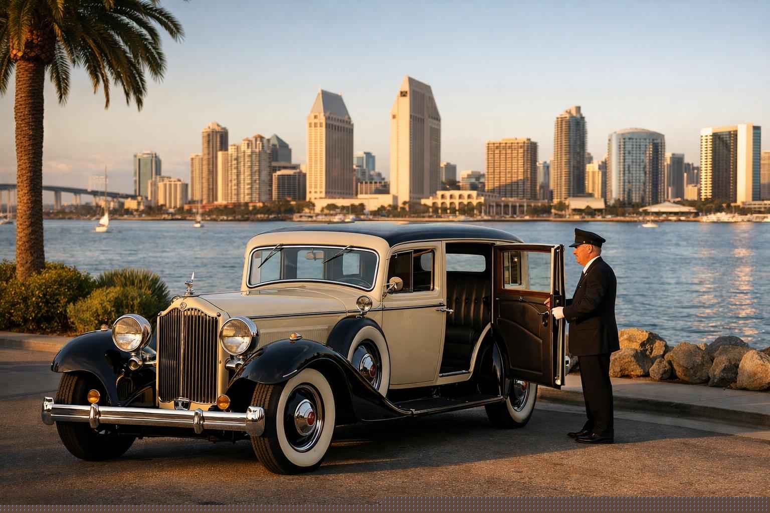 Antique Vehicles With Driver In San Diego California