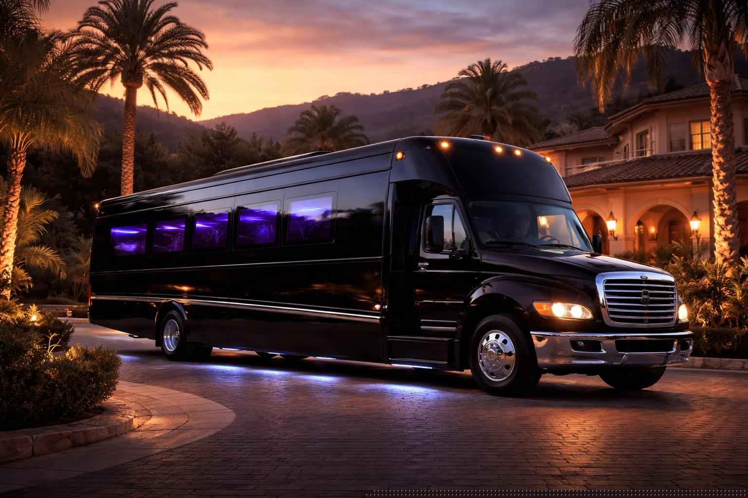 Black Party Bus Rental In Alpine California Best Alpine Ca Black Party Bus Company