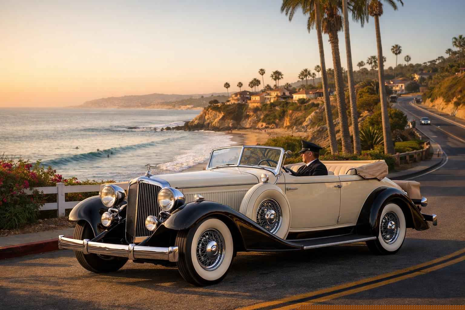 Best Antique Vehicle Rental With Driver In Del Mar California