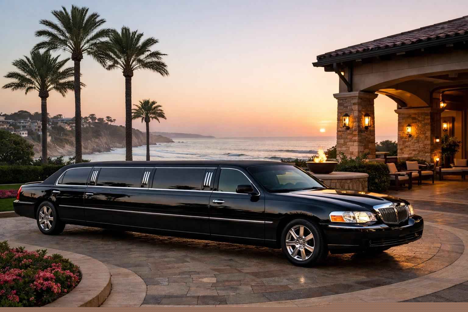Best Black Limo Rental In Del Mar California