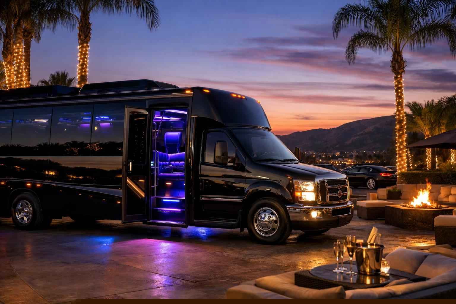 Best Black Party Bus Rental In El Cajon California