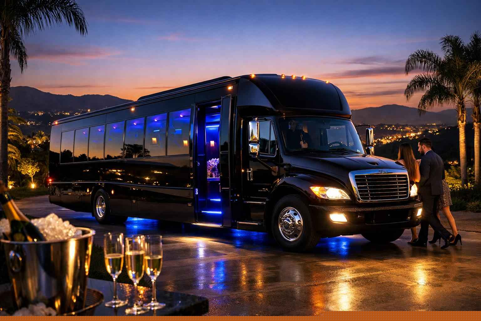 Best Black Party Bus Rental In Escondido California