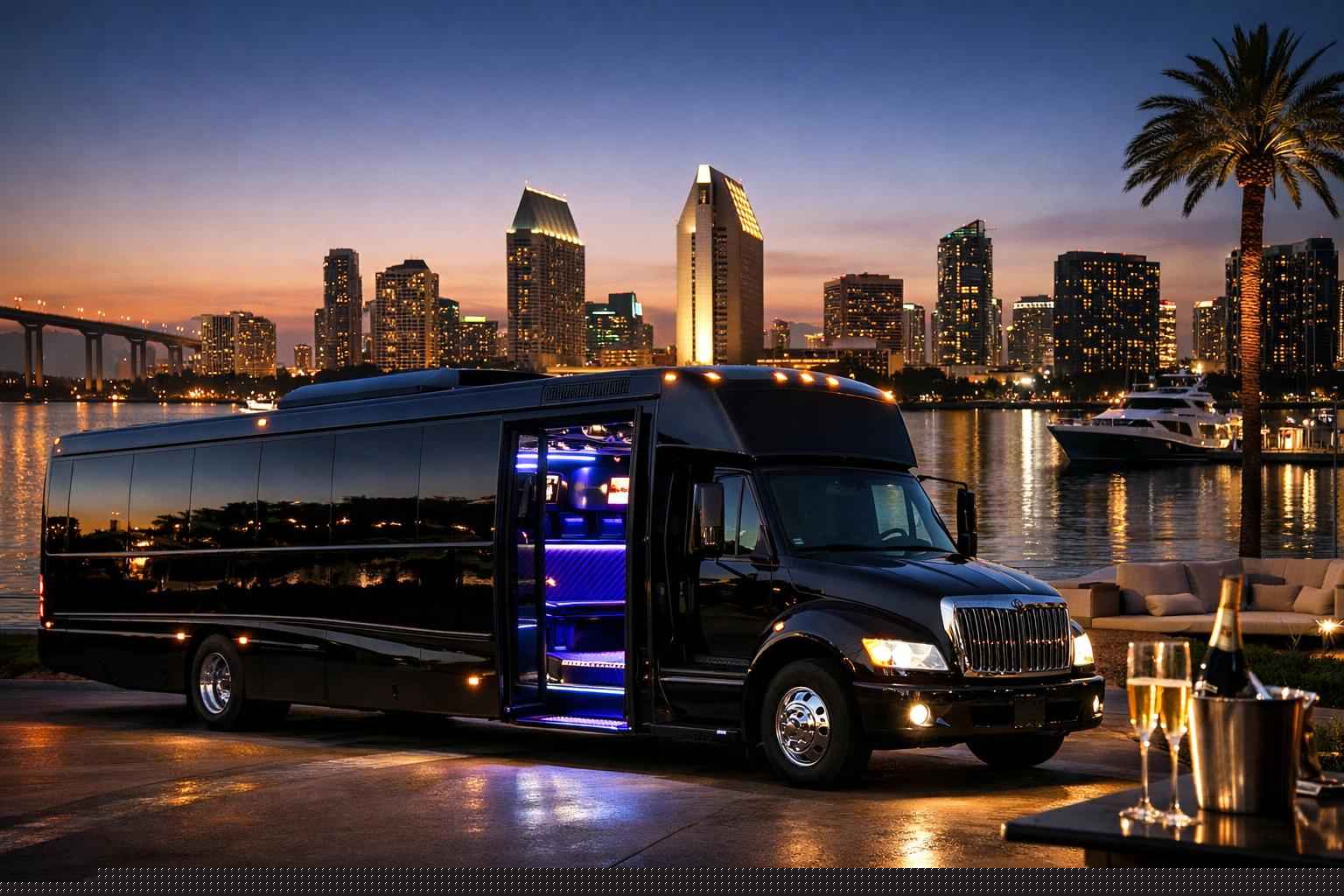 Best Black Party Bus Rental In San Diego California