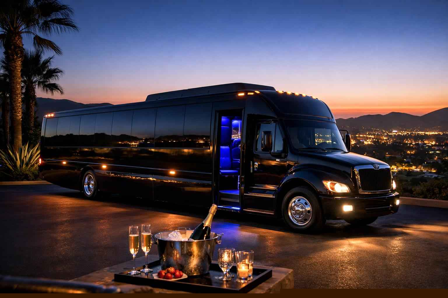Best Black Party Bus Rental In Santee California