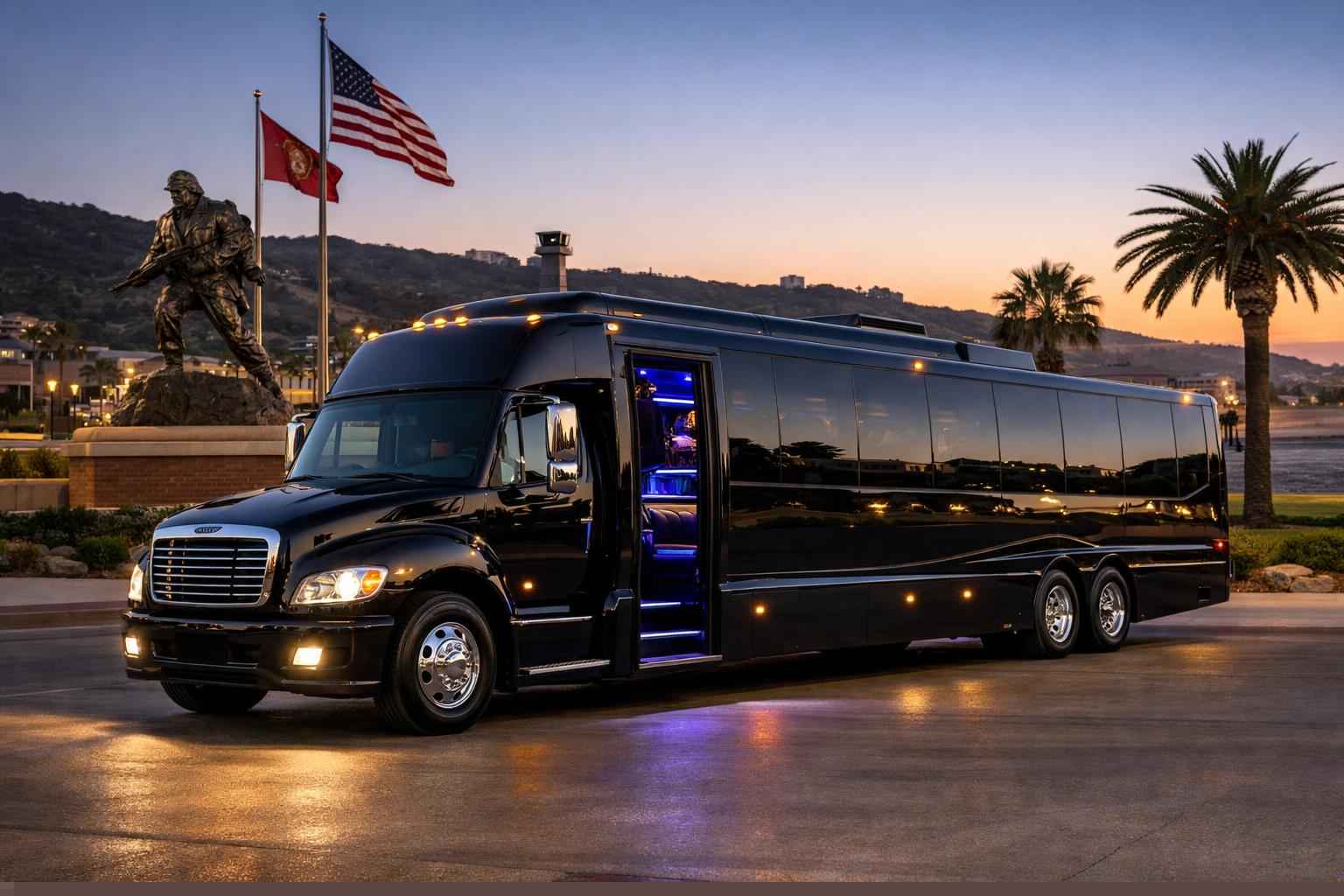 Black Party Bus Rental In Camp Pendleton Mainside California Best Camp Pendleton Mainside Ca Black Party Bus Company