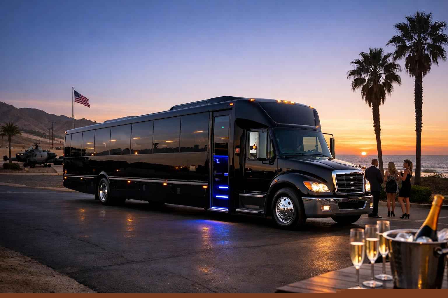 Black Party Bus Rental In Camp Pendleton South California Best Camp Pendleton South Ca Black Party Bus Company