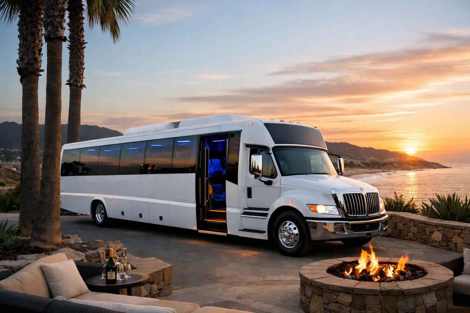 White Party Bus Rental In Camp Pendleton South California Best Camp Pendleton South Ca White Party Bus Company