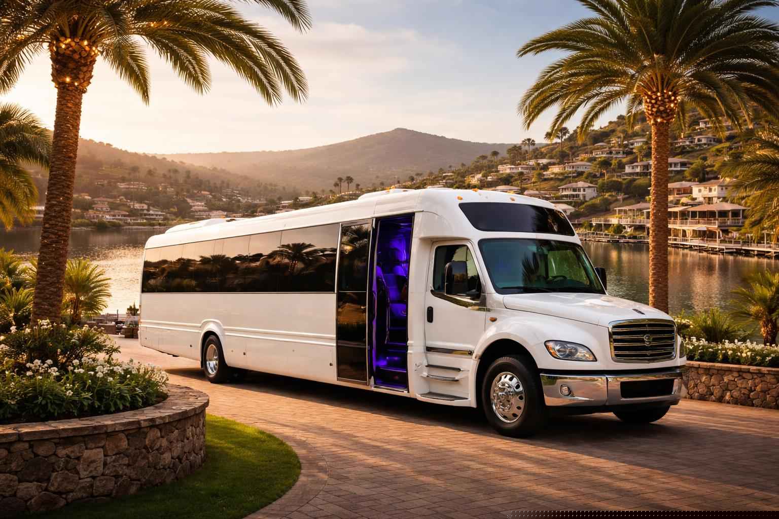 Best Lake San Marcos Ca White Party Bus Company