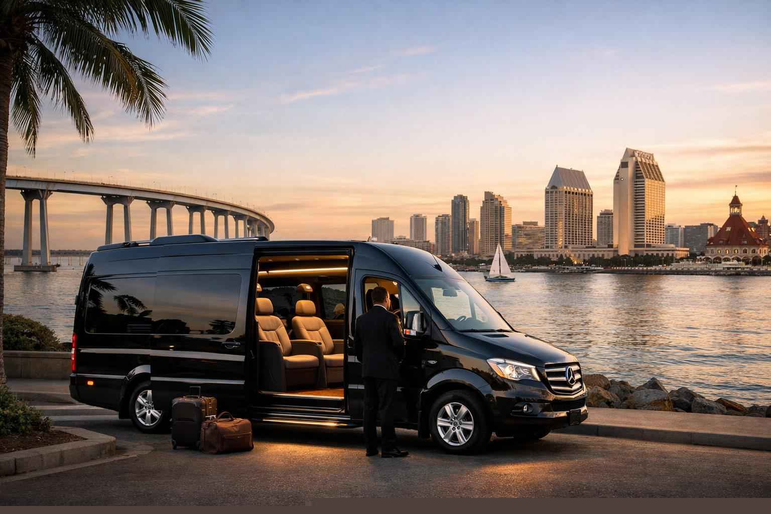 Passenger Van With Driver In Coronado California Best Passenger Van With Driver In Coronado California