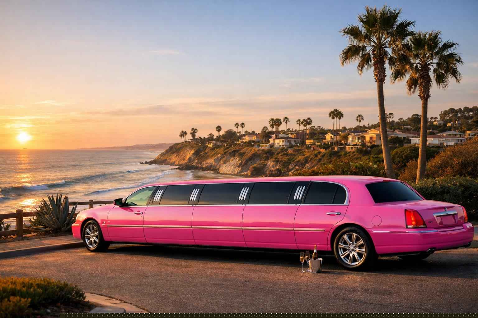 Best Pink Limo Rental In Encinitas California