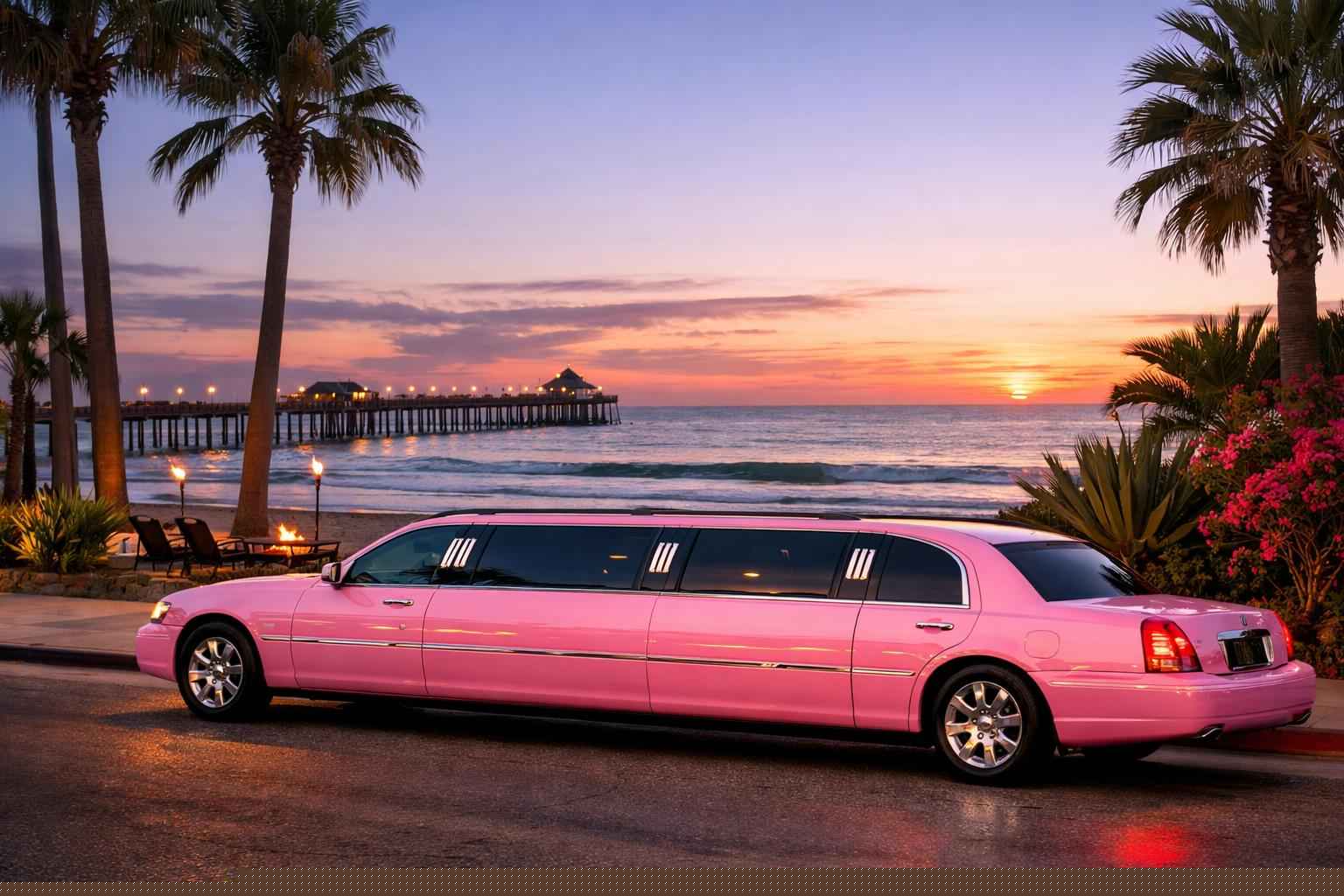 Best Pink Limo Rental In Imperial Beach California