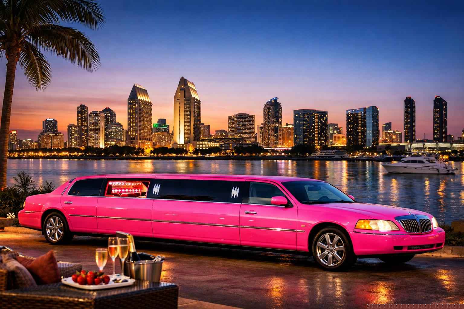 Best Pink Limo Rental In San Diego California