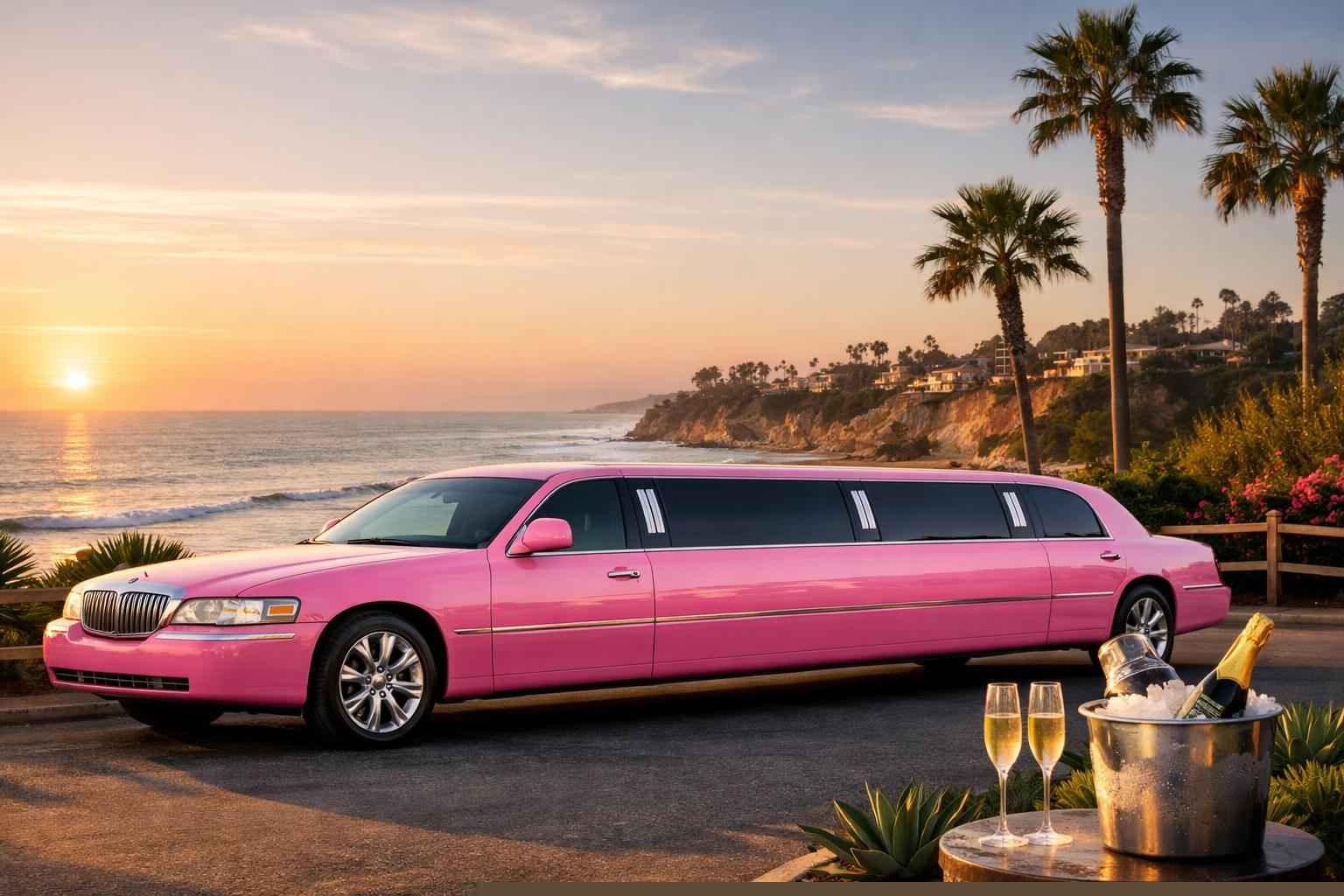 Pink Limo Rental In Solana Beach California Best Pink Limo Rental In Solana Beach California