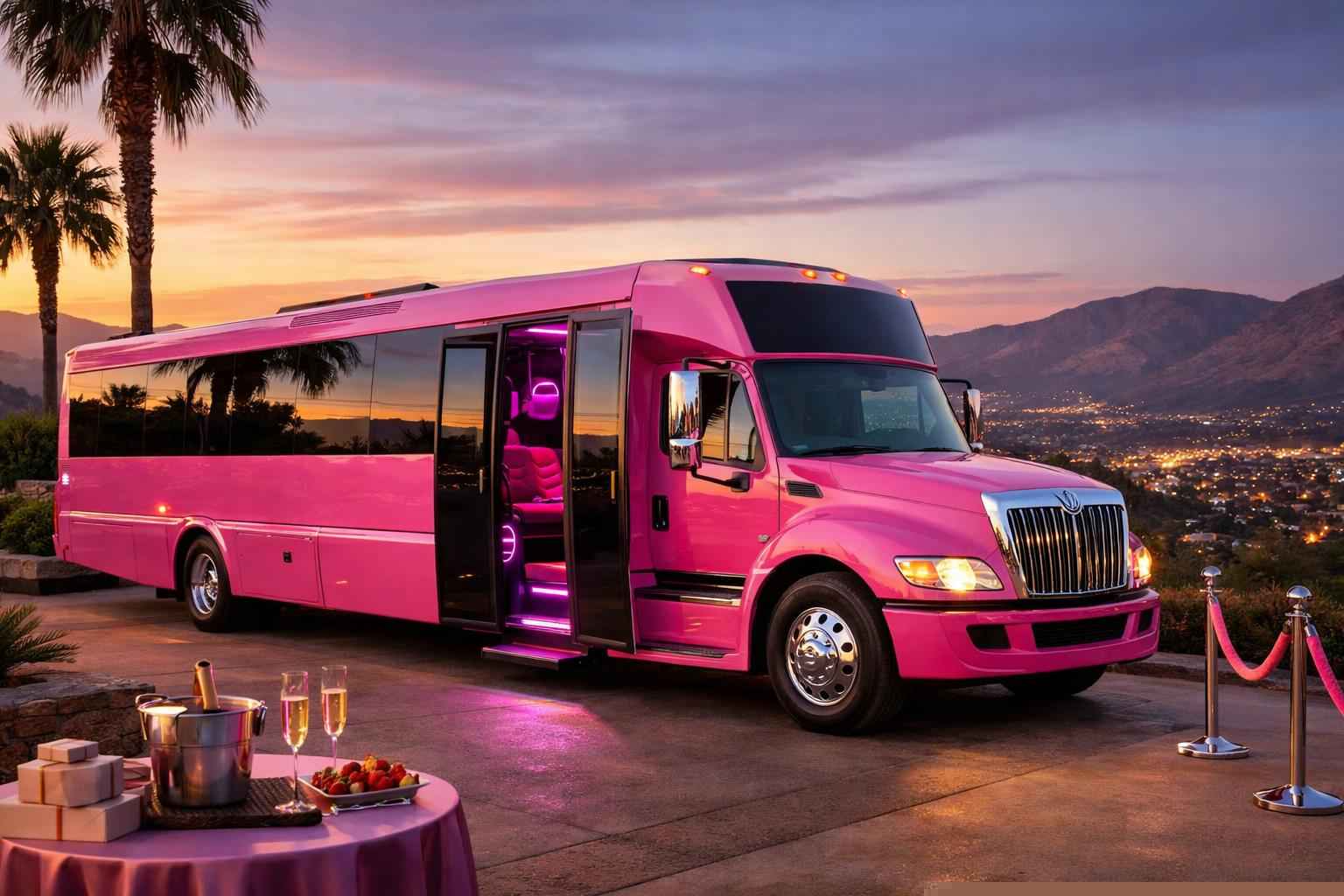 Best Pink Party Bus Rental In El Cajon California