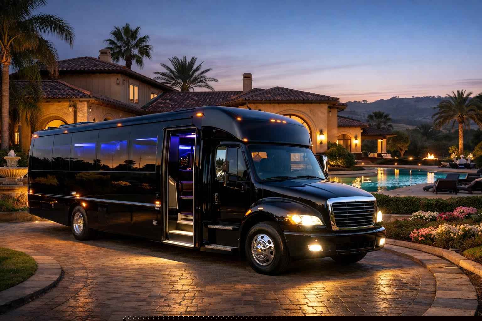 Black Party Bus Rental In Rancho Santa Fe California Best Rancho Santa Fe Ca Black Party Bus Company