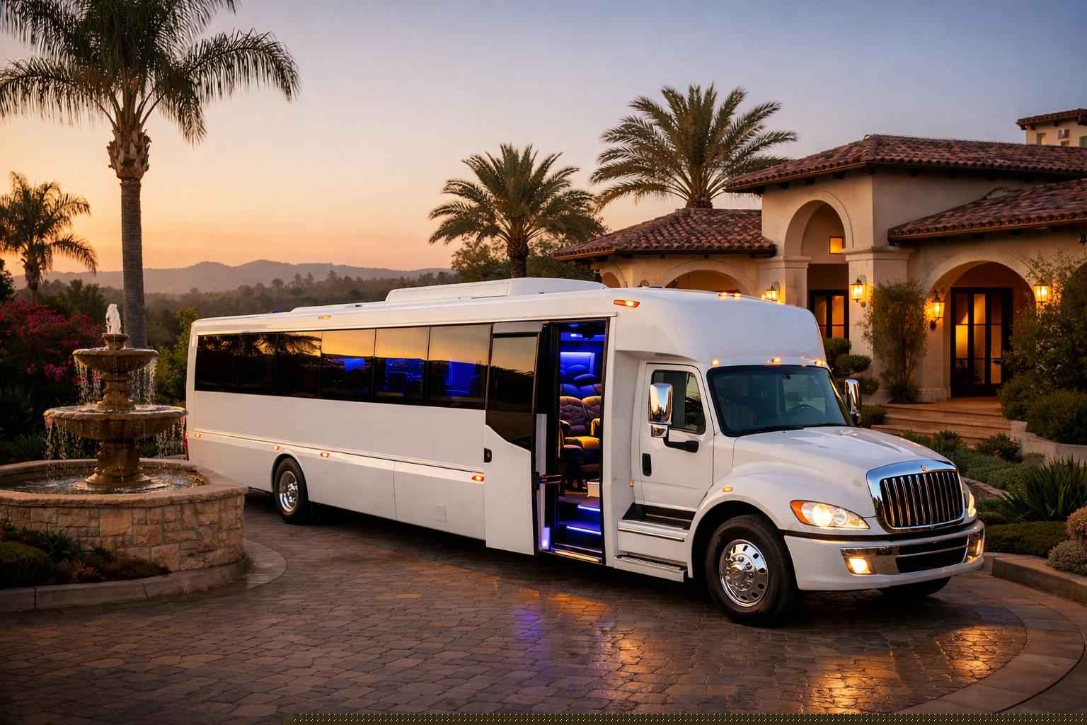 Best Rancho Santa Fe Ca White Party Bus Company