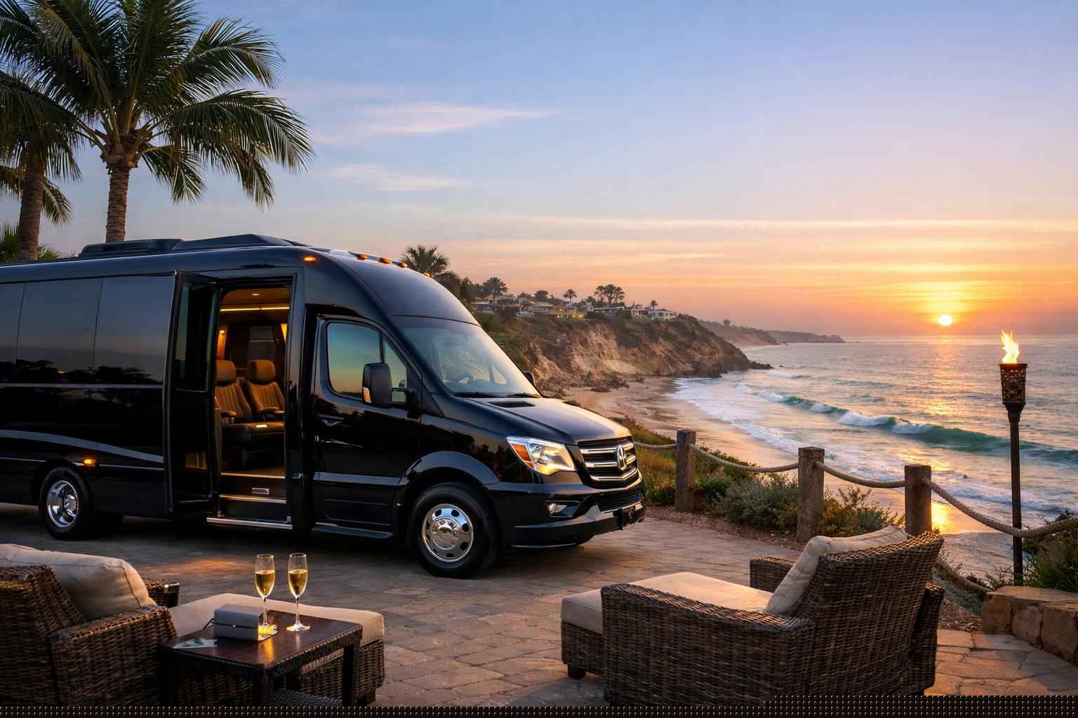 Best Shuttle Bus Rental In Solana Beach California
