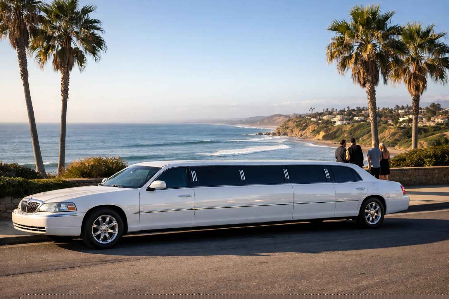 Best White Limo Rental In Carlsbad California
