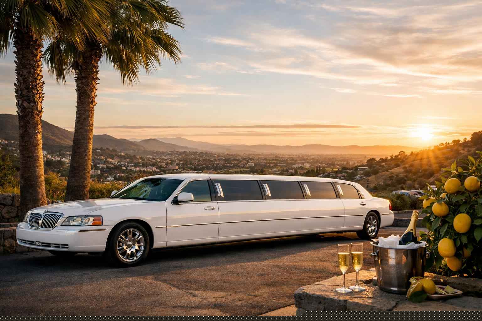 Best White Limo Rental In Lemon Grove California