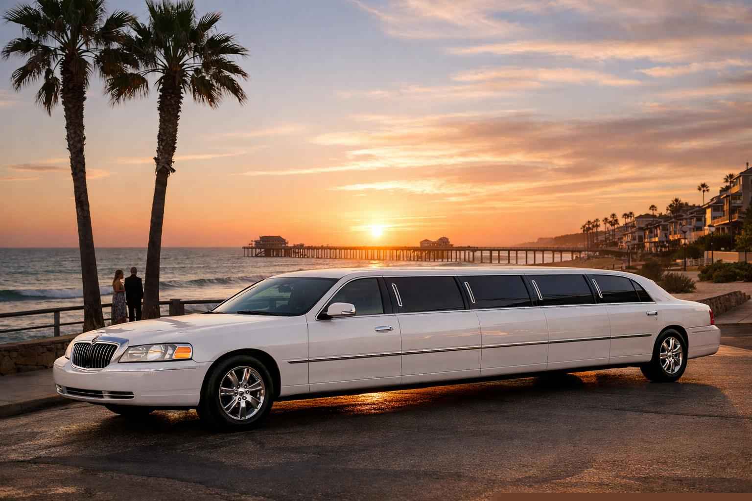 Best White Limo Rental In Oceanside California