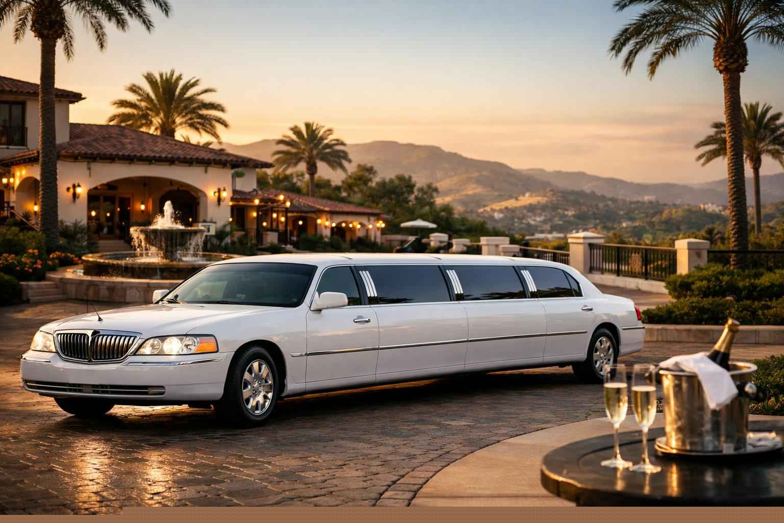 Best White Limo Rental In San Marcos California