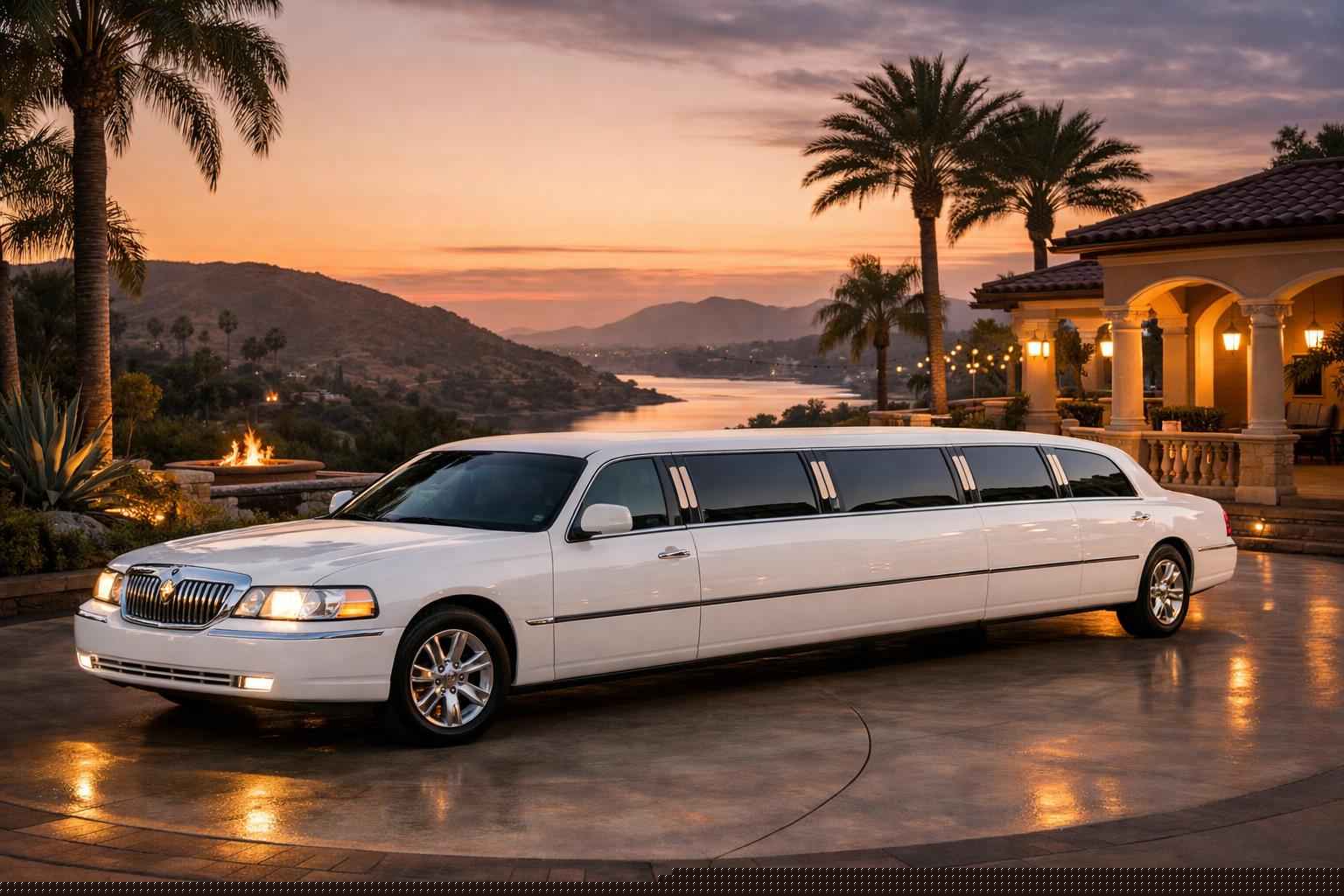 Best White Limo Rental In Santee California