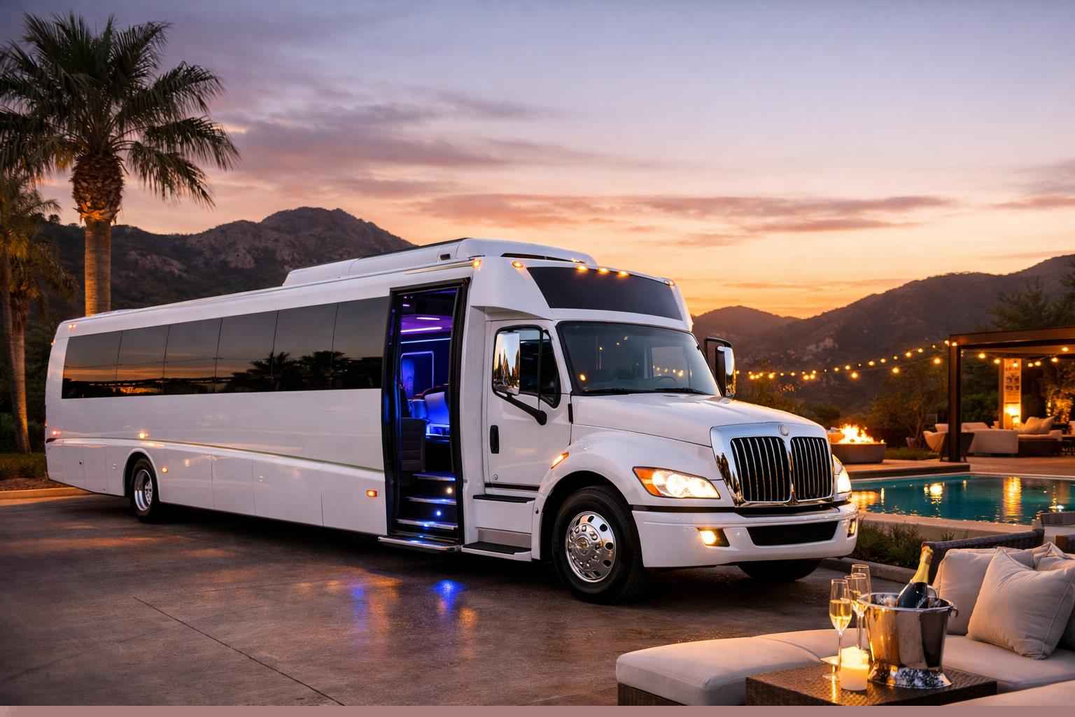 Best White Party Bus Rental In Escondido California