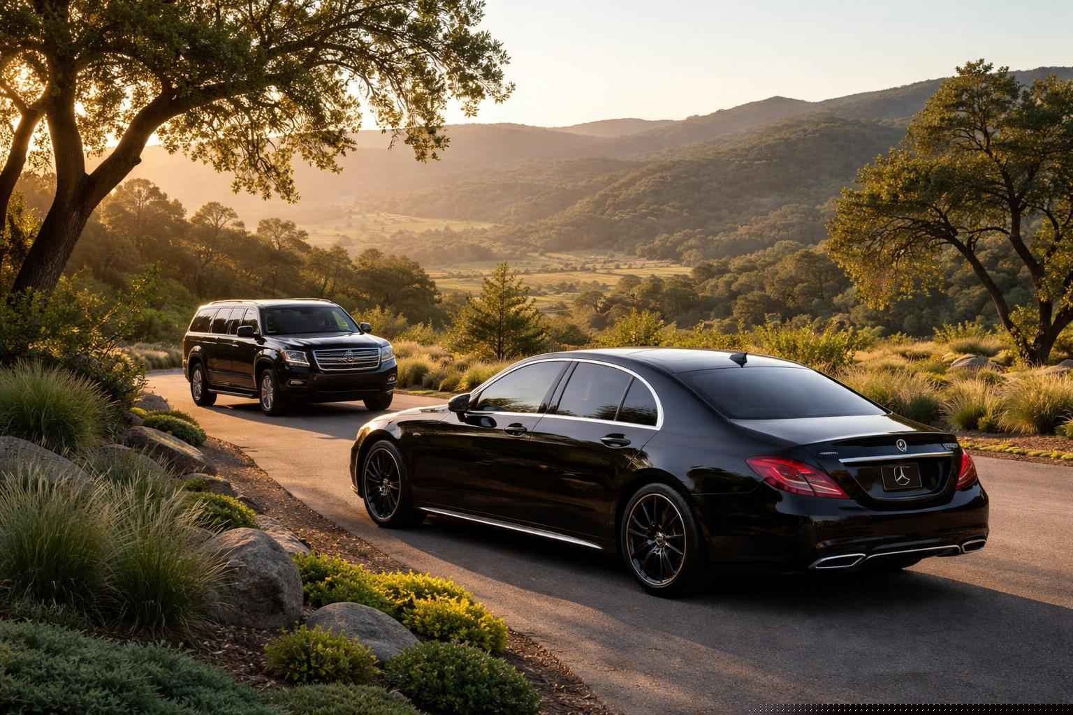 Black Cars In Hidden Meadows Ca