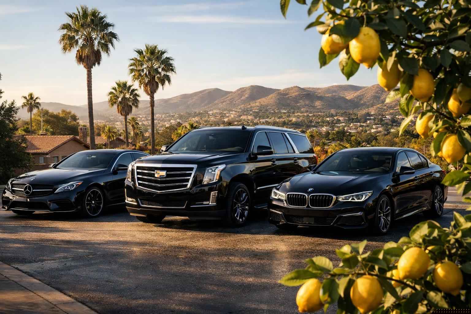 Black Cars In Lemon Grove California