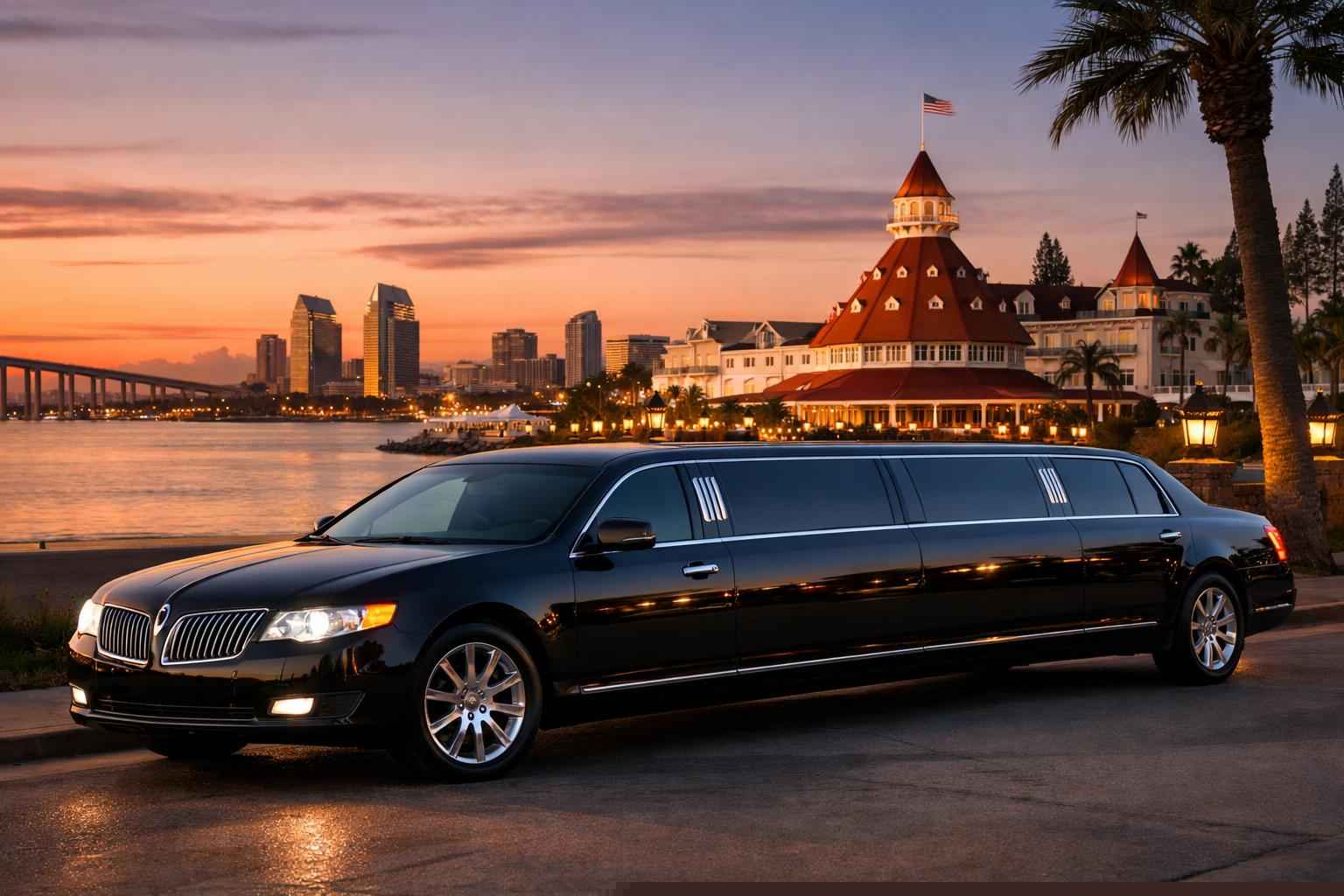 Black Limo Rental Near Me Coronado Ca