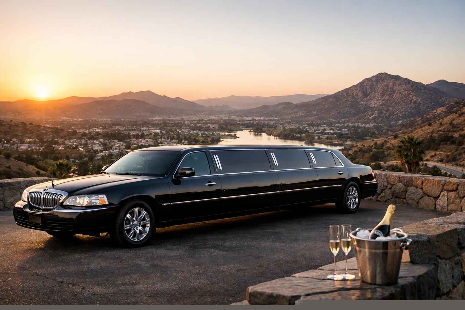 Black Limo Rental Near Me Santee Ca