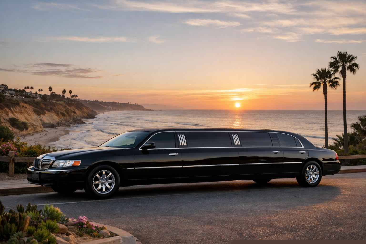 Black Limo Rental Near Me Solana Beach Ca