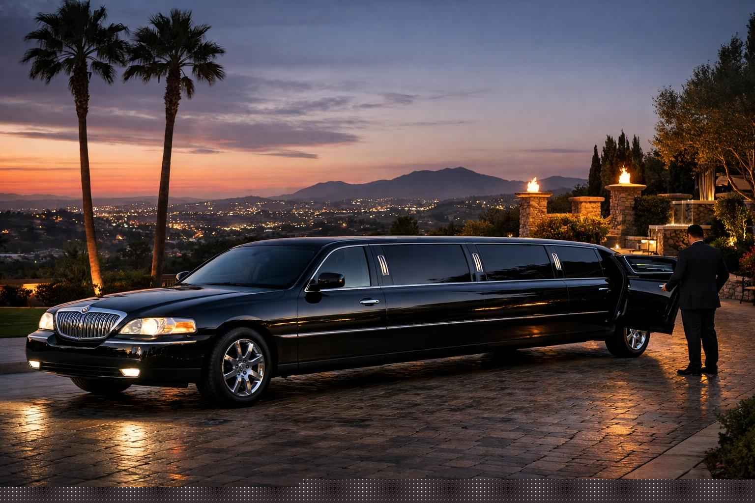 Black Limo Rental Near Me Vista Ca