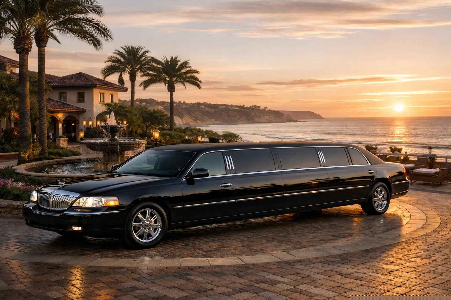 Black Limo Rental Services In Del Mar California